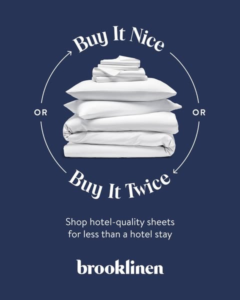 Brooklinen - When Was the Last Time You Changed Your Sheets?