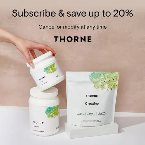 Thorne wellness product ad